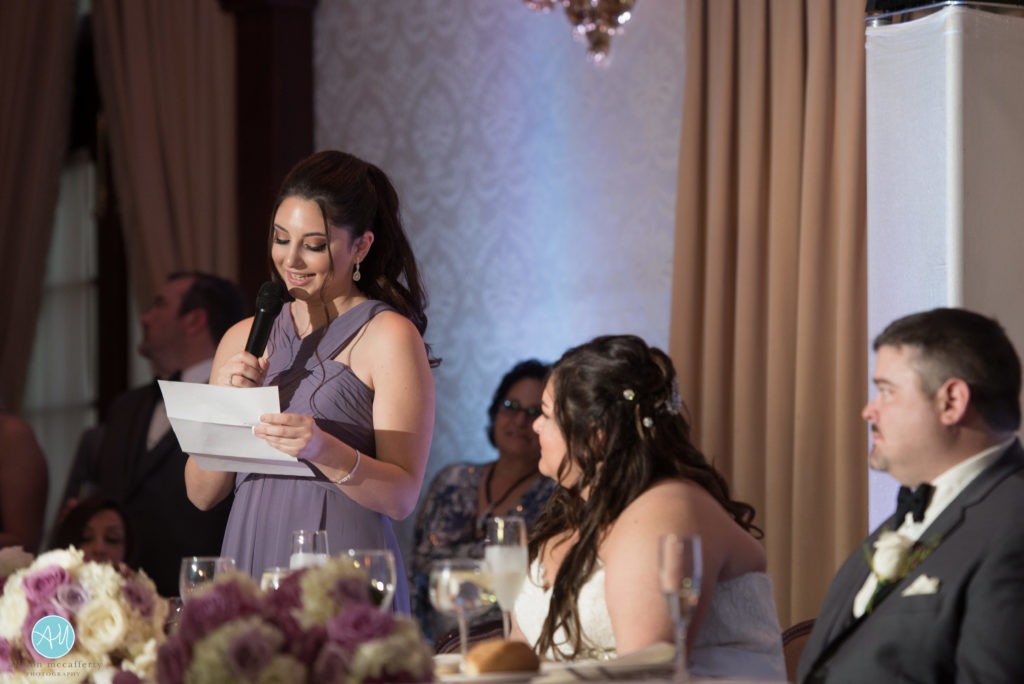 Maid of Honor speech at Macaluso's