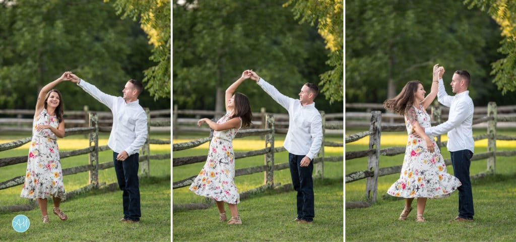 Fun engagement photos in South Jersey