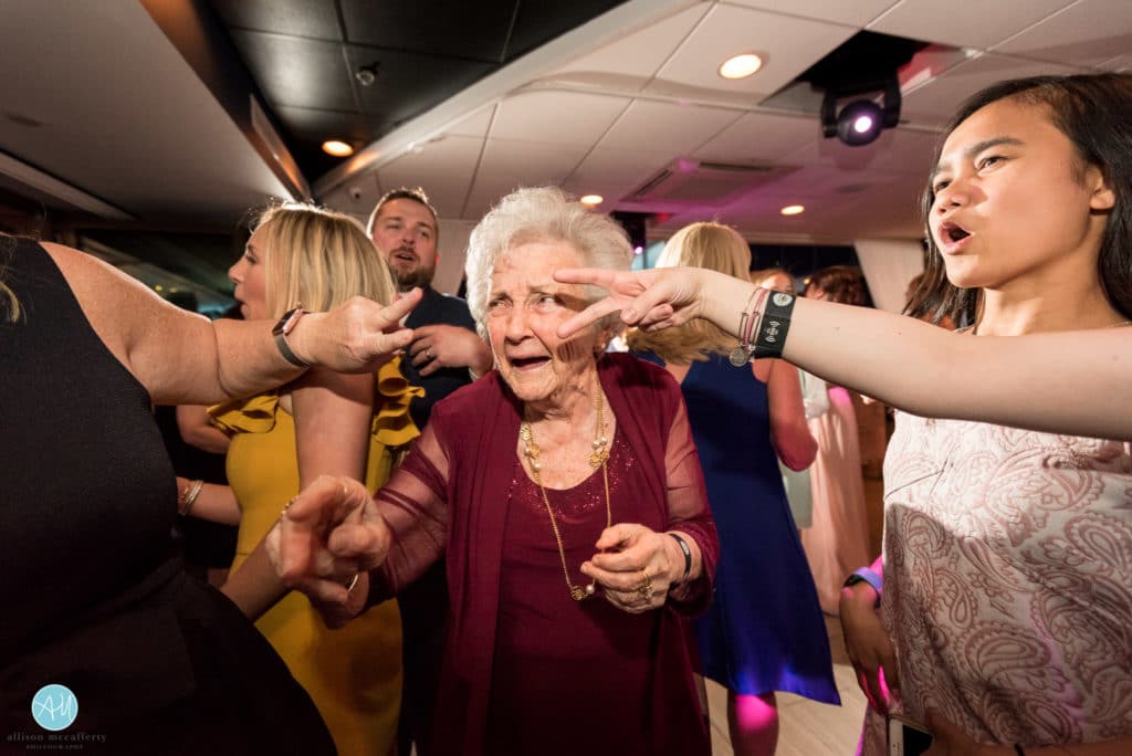 grandma dancing at wedding