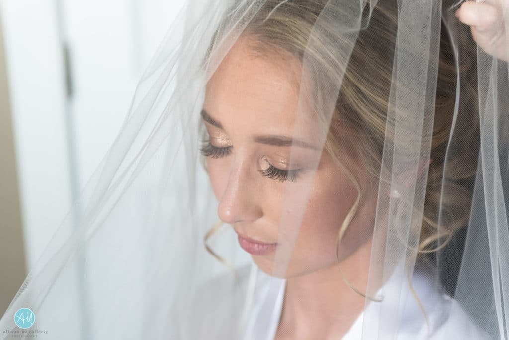 bride under veil