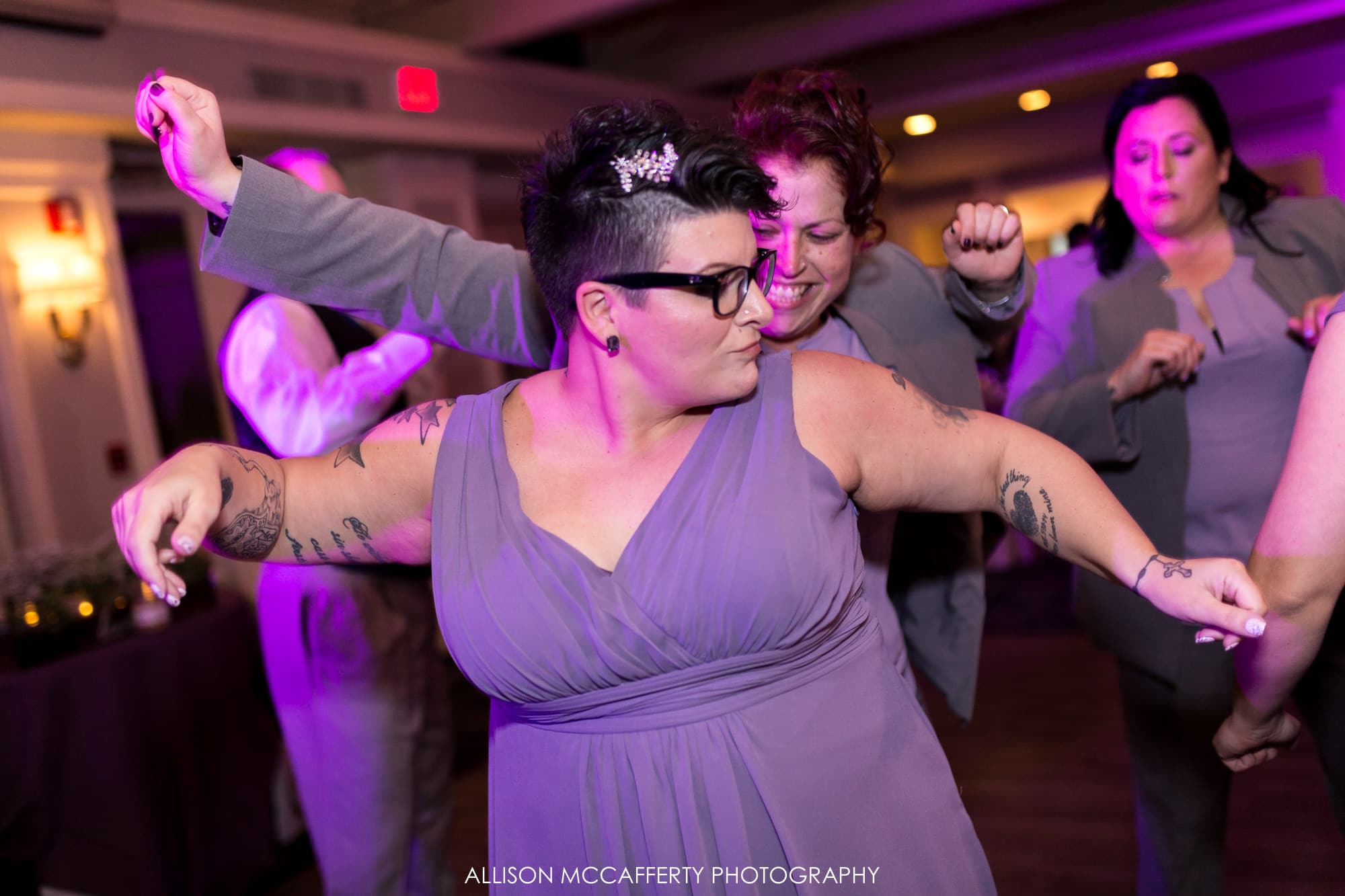 Dance Party during NJ wedding Blue Heron Pines Wedding Reception