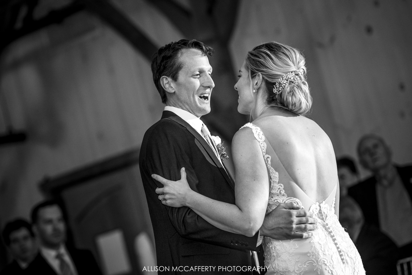 First dance at Rose Bank Winery wedding