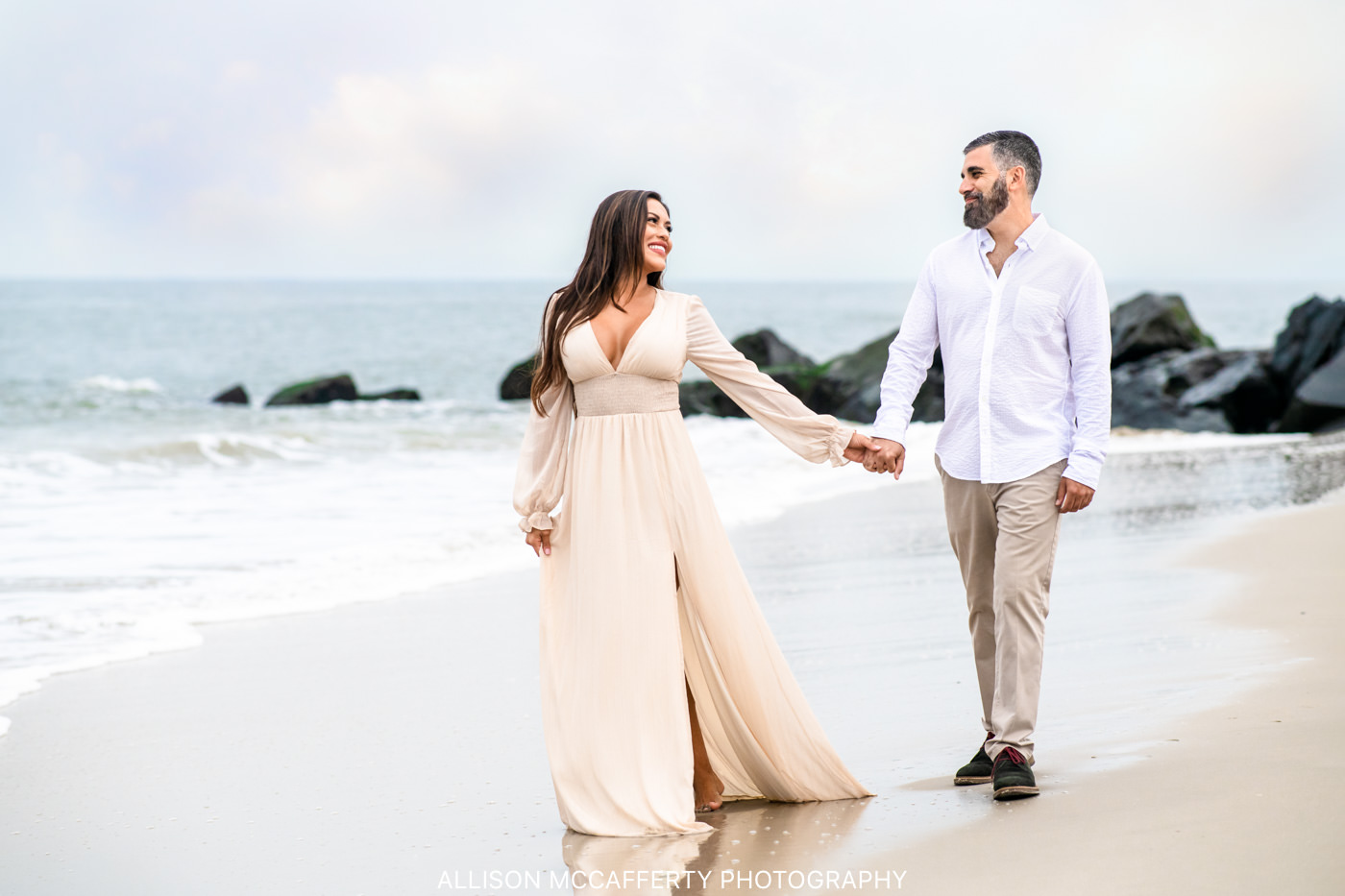 Cape May Engagement Session Beach Photo