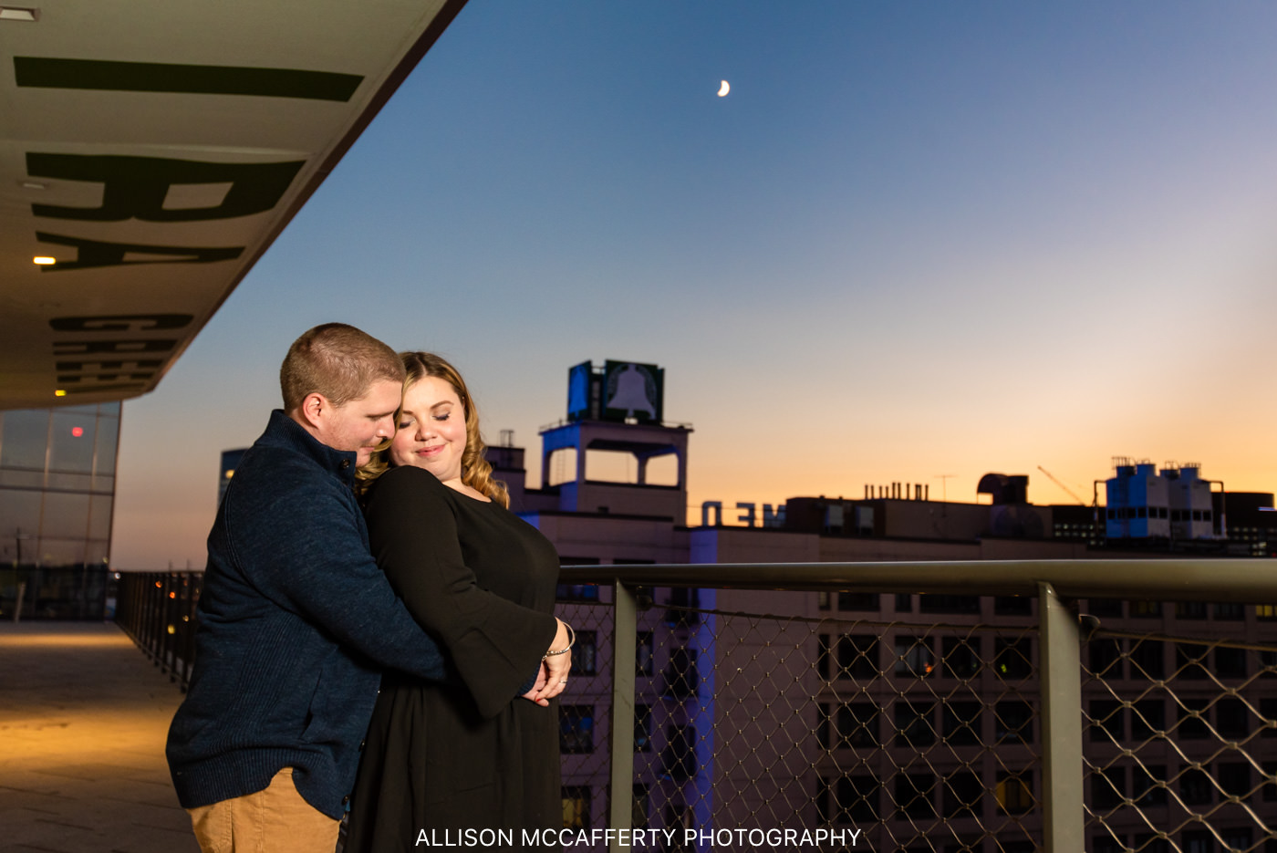 Philly City Light Engagement Photos