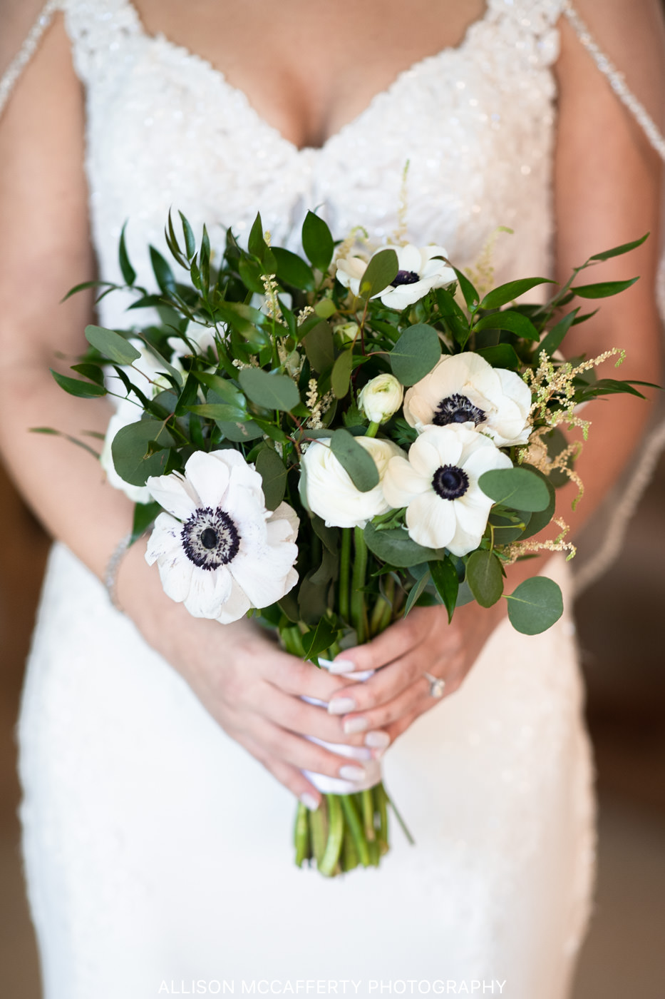 White wedding bouquet 