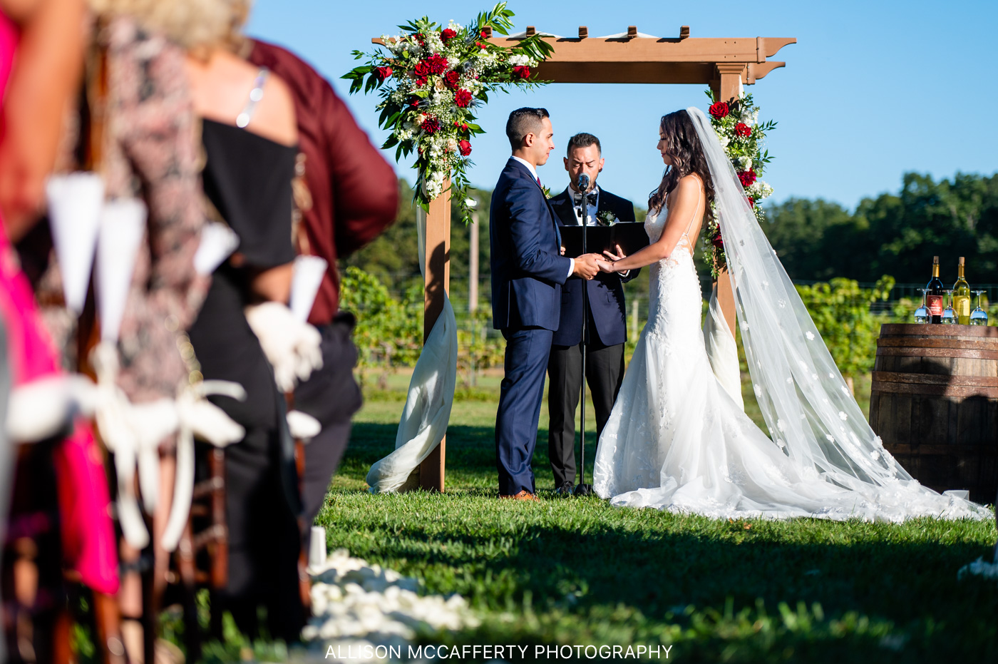 Valenzano Winery Pavilion Wedding Photos