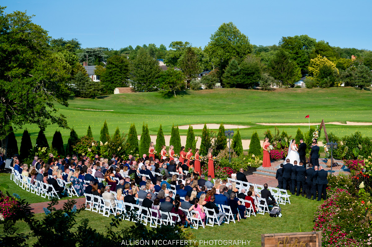 Atlantic City Country Club Outdoor Wedding Ceremony Space