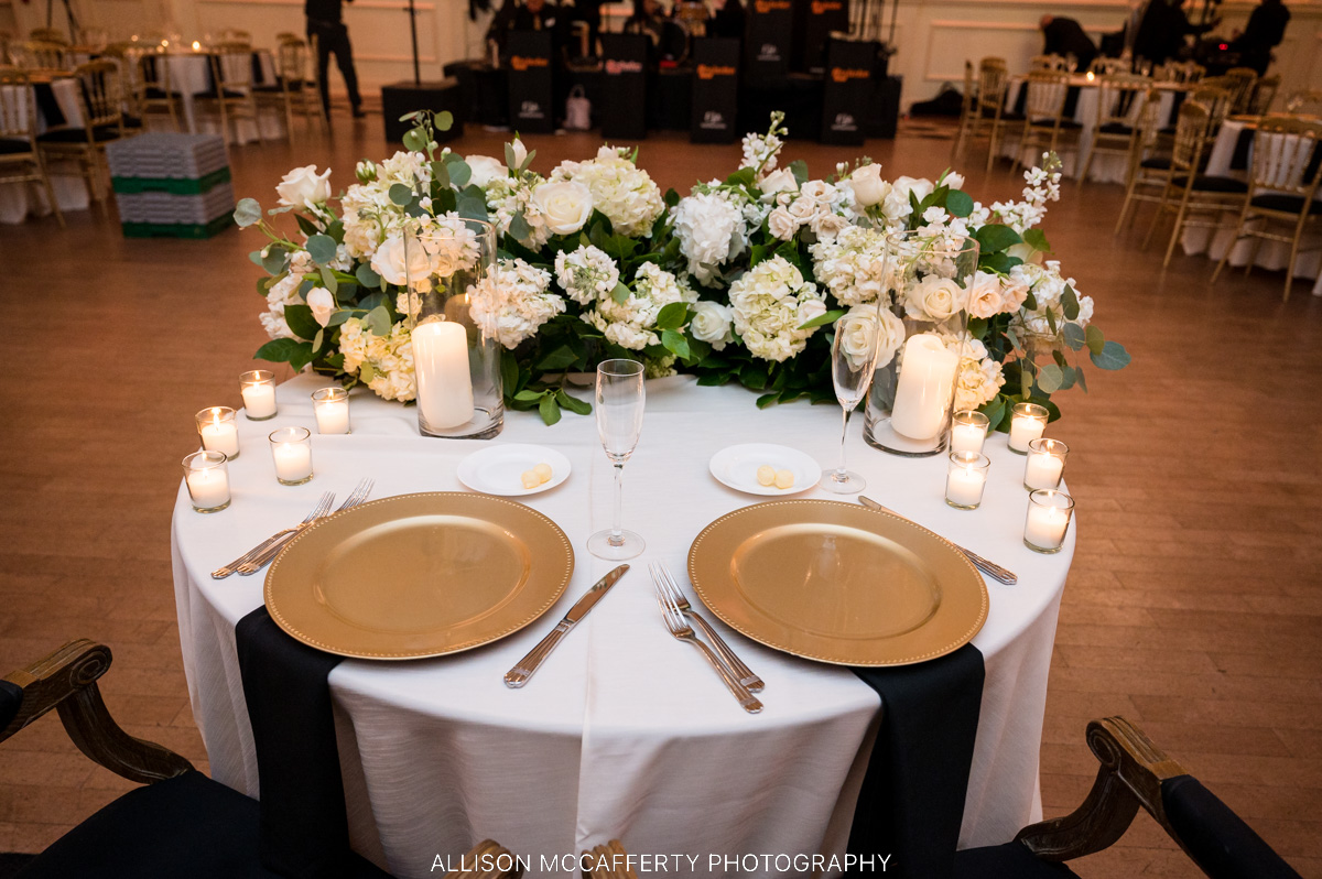 Cescaphe Ballroom Wedding Head Table