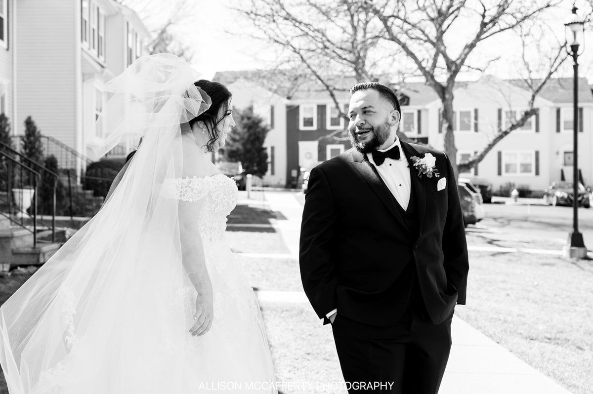 First look photos in Spring Lake NJ