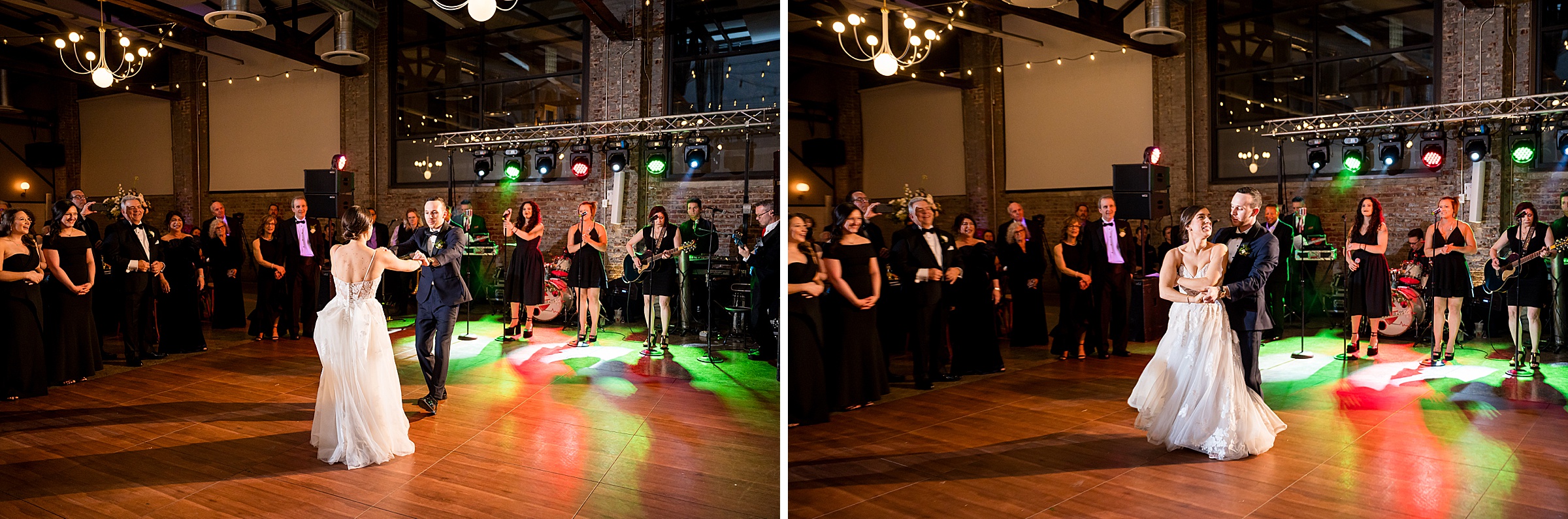 At a Lilah Events wedding, the bride and groom share their first dance together.